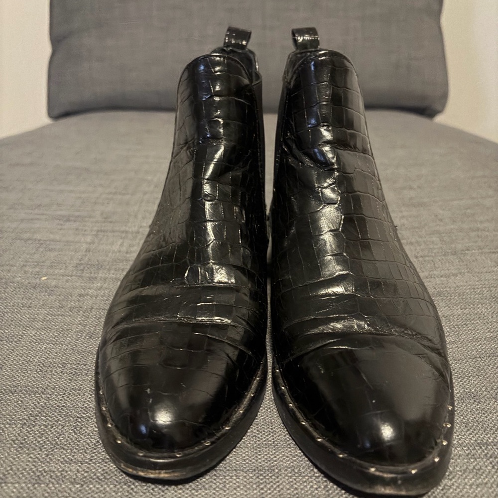 Freda Salvador Croc Ankle Boots
